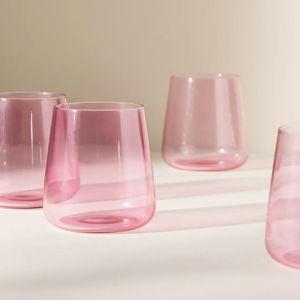 Morgan Stemless Wine Glasses, Set of 4