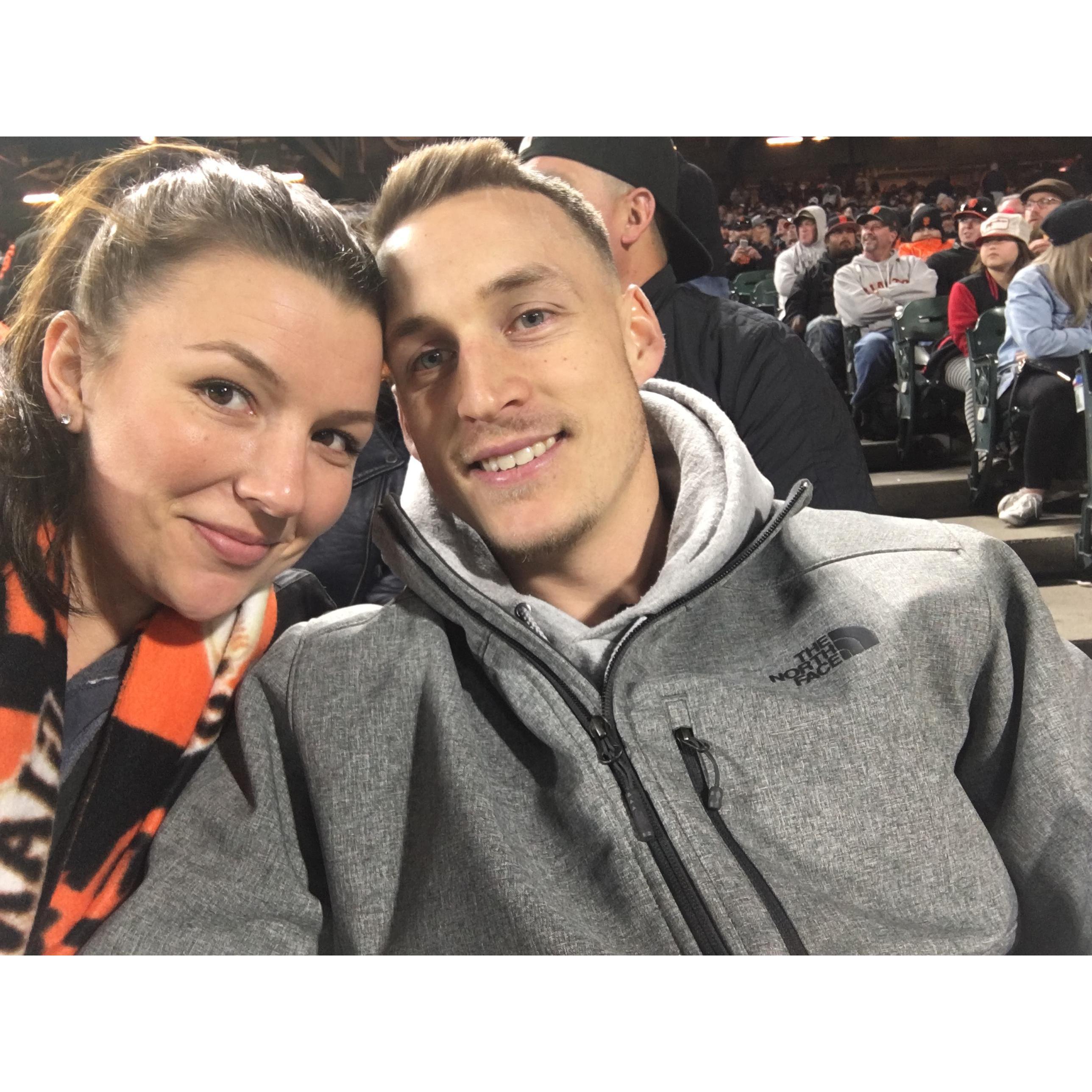 Our first San Francisco Giants game