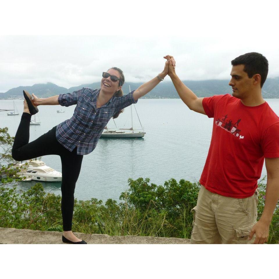You know it's love when they stick with you after you do weird poses.