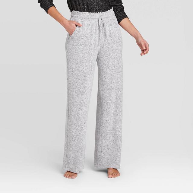 Women's Perfectly Cozy Wide Leg Lounge Pants - Stars Above™ Light Gray S