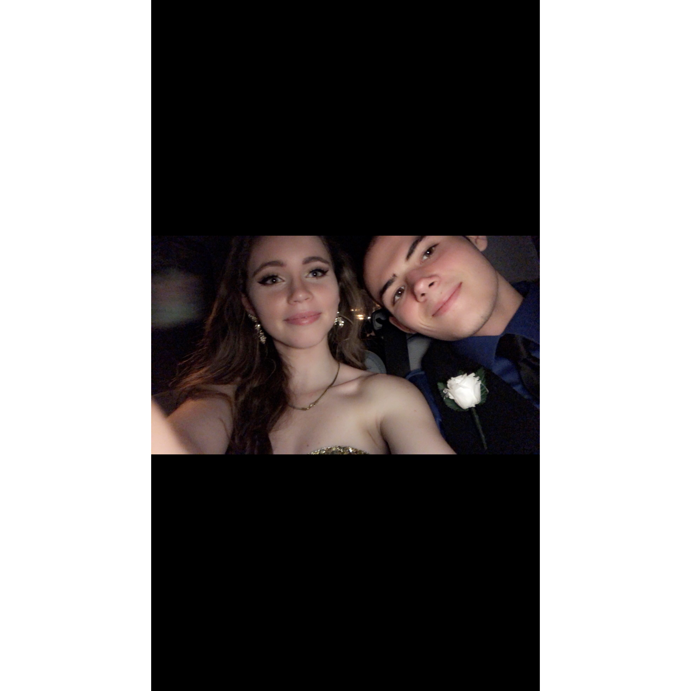 Heading home from prom.
