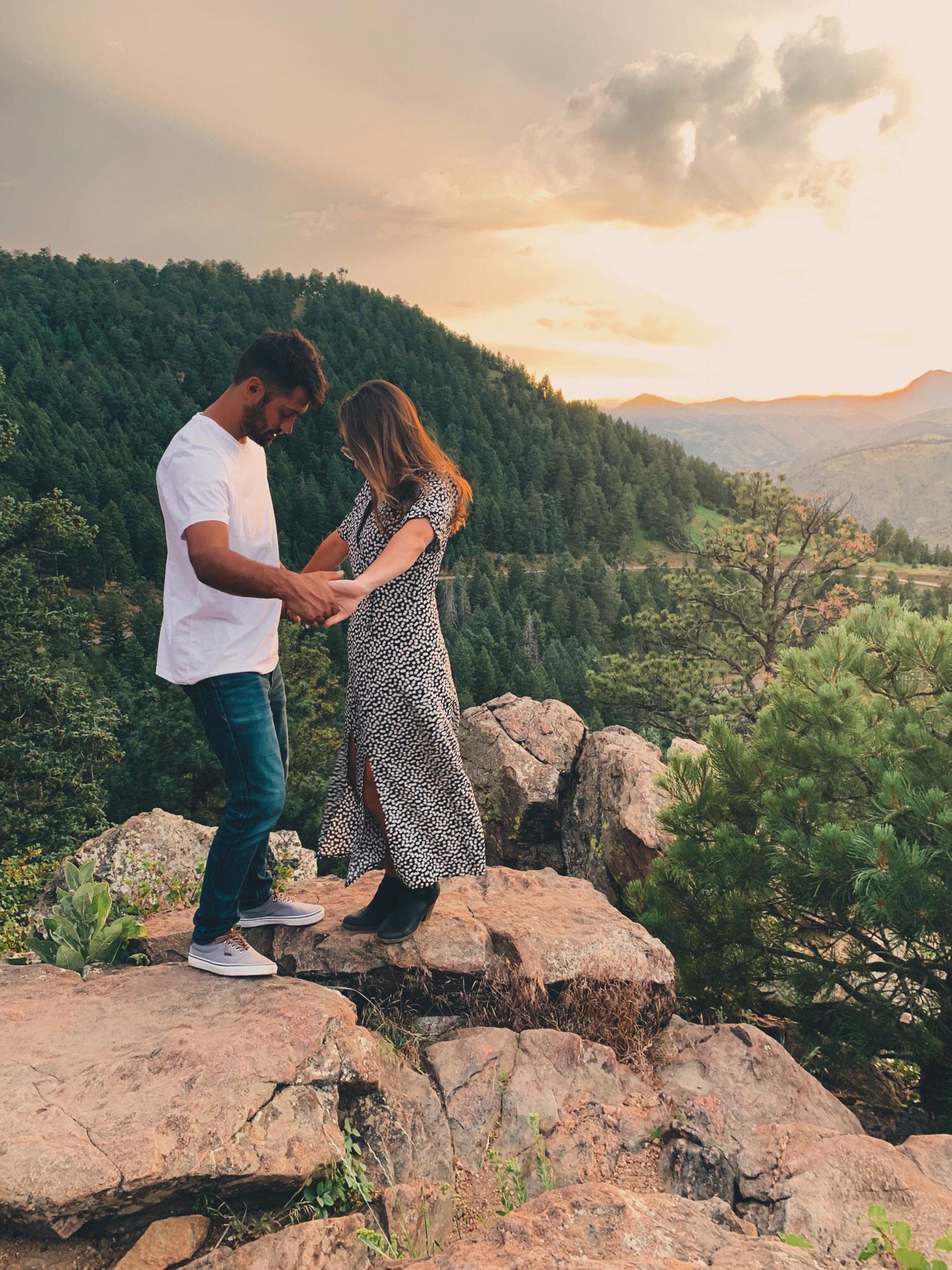 Sunset at Lookout Mountain in Colorado - July 2019