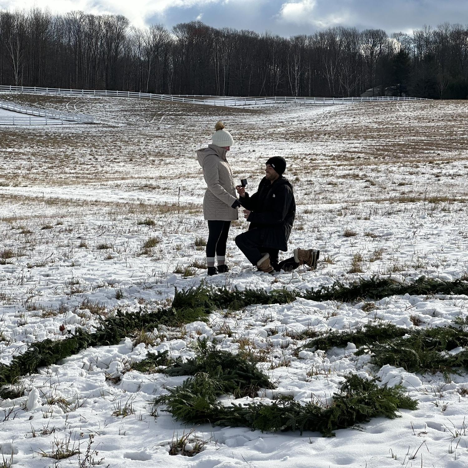 Cole getting down on one knee asking me to Marry him.