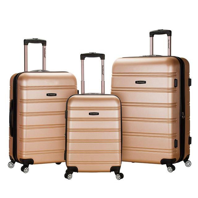 Fox Luggage - Rockland Luggage Melbourne 3 Piece Set, Champagne, One Size