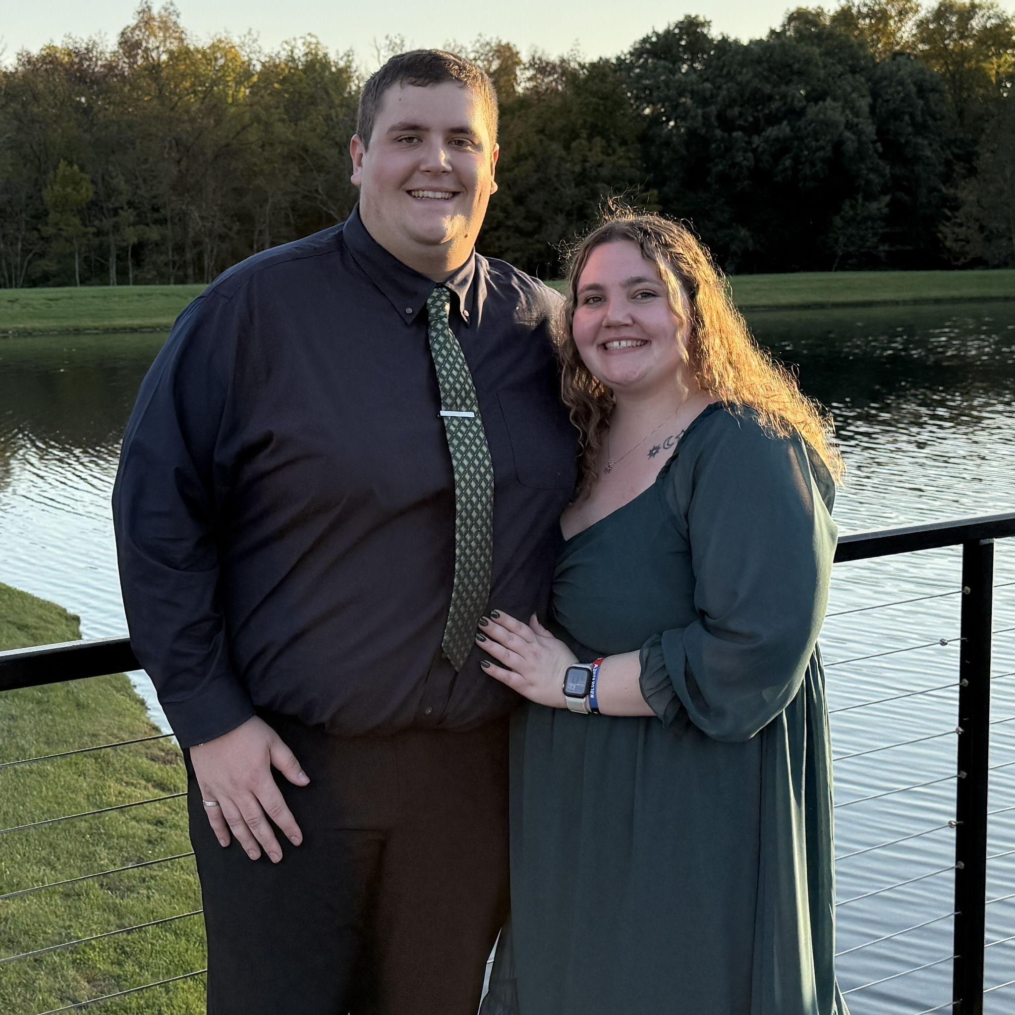 Enjoying Justin & Amanda's wedding!