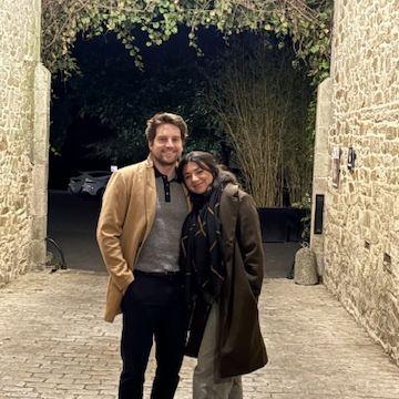 We went to dinner at Domaine de la Bretesche after we toured our wedding venue with our moms.