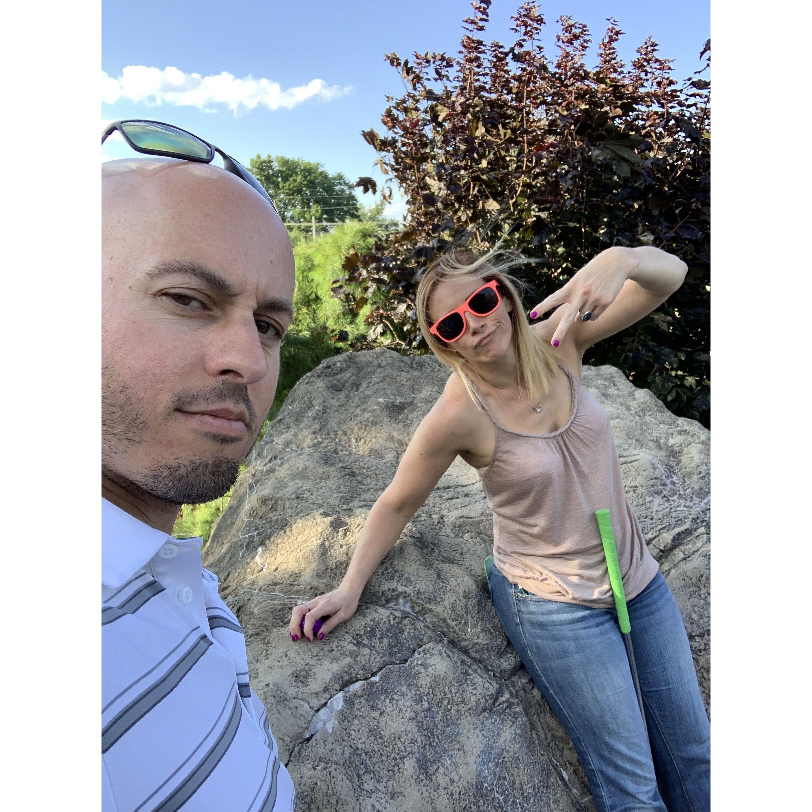 Engaging in one of our favorite past times, mini golf!