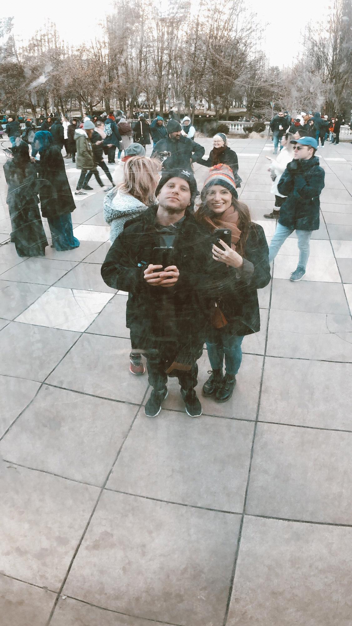 Our first trip to Chicago to see The Bean.