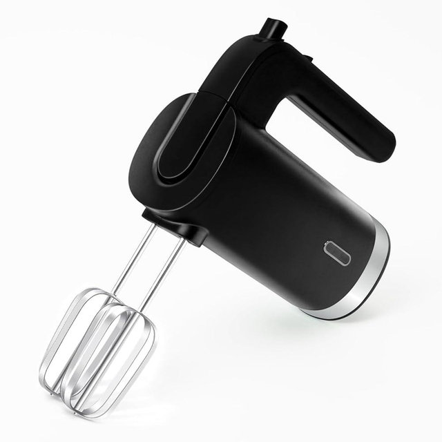 Tumidy Cordless Hand Mixer, 3 Speed Rechargeable Hand Mixers Electric, Type-C Charging Cable Dual-head Whisk for Whipping Mixing Egg, Cake Dough, Mashed Potatoes and More