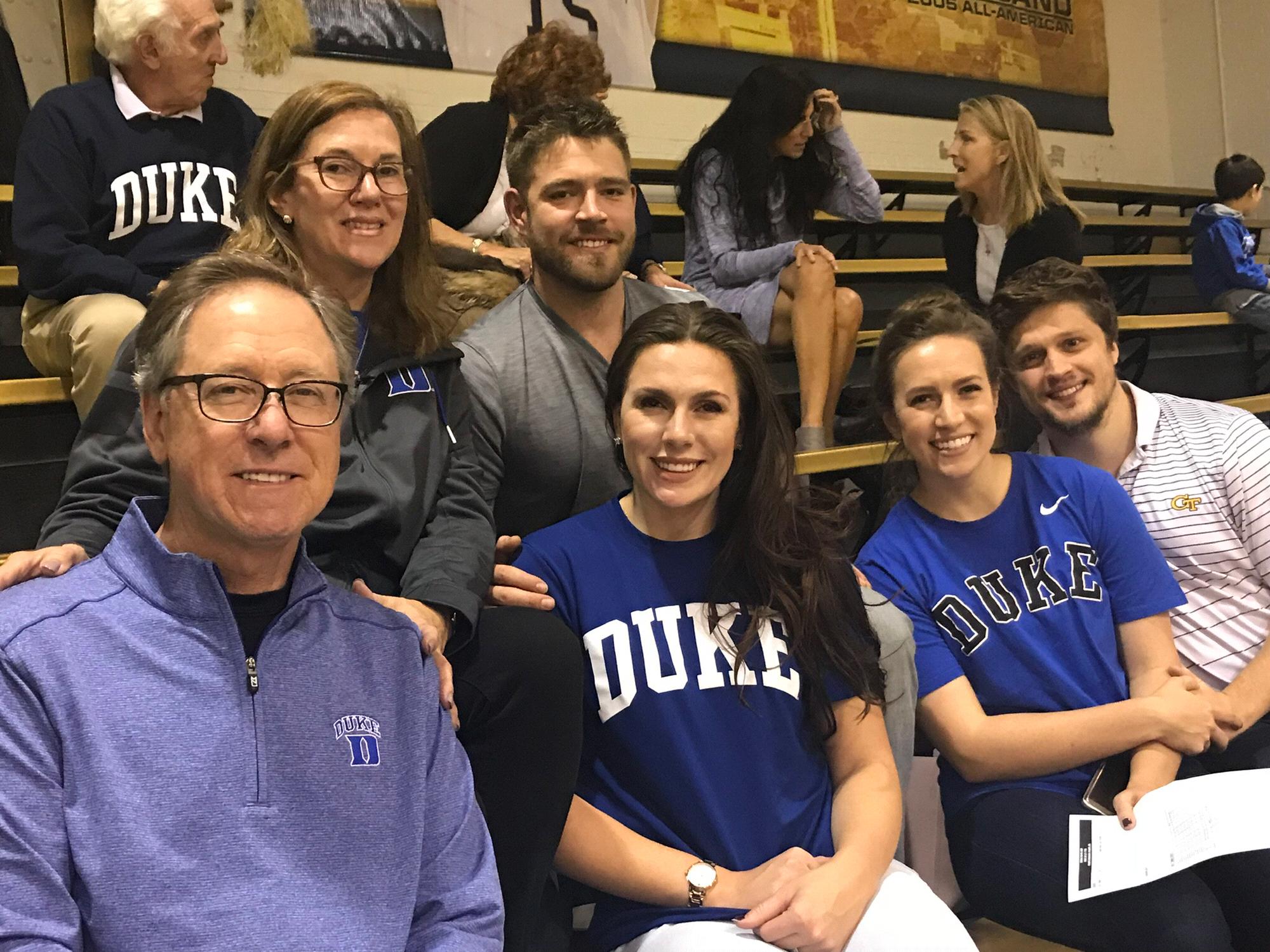 Schwantz family gathering - first time Ryan met the parents and siblings. We flew out to Georgia Tech to meet up with family and watch some Duke volleyball!