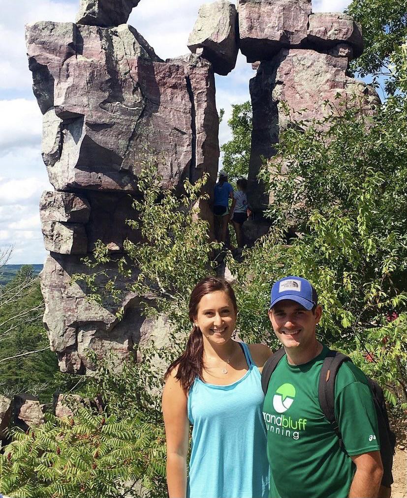 Hiking in Devils Lake State Park, WI