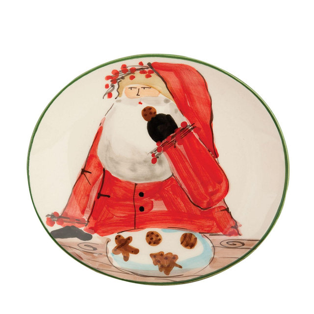VIETRI Old Saint Nick Cookie Plate