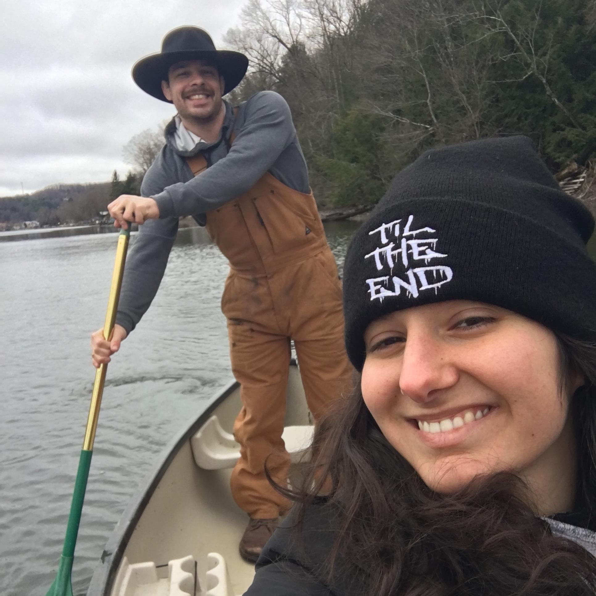 Kat and Joe quarantined on Page Lake, thanks to Randy and Mary who let them stay there! Surviving that together makes a marriage look easy!