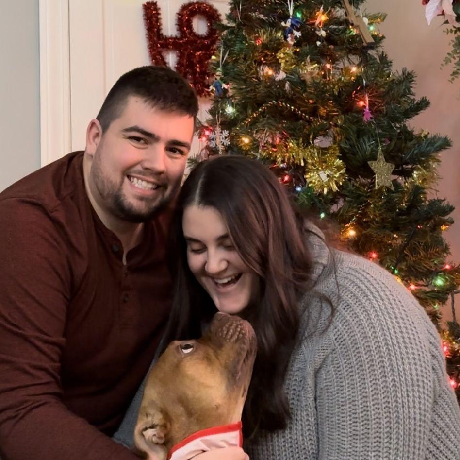 Our first Christmas with Miya.