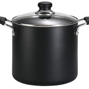 Groupe SEB - T-fal Stock Pot, Nonstick Pot, Dishwasher Safe, Oven Safe, 8 Quart Pot, Charcoal, Model A92279