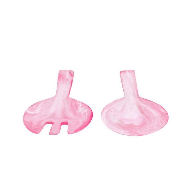 Resin Jumbo Salad Servers - Pink Swirl