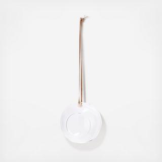 Small Clear Glass Hanging Terrarium with Leather Strap