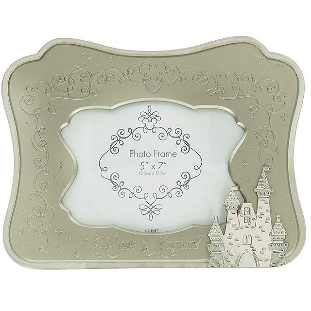 DisneyParks Love is Magical Metal Wedding Frame Holds 5 x 7 inch Photo