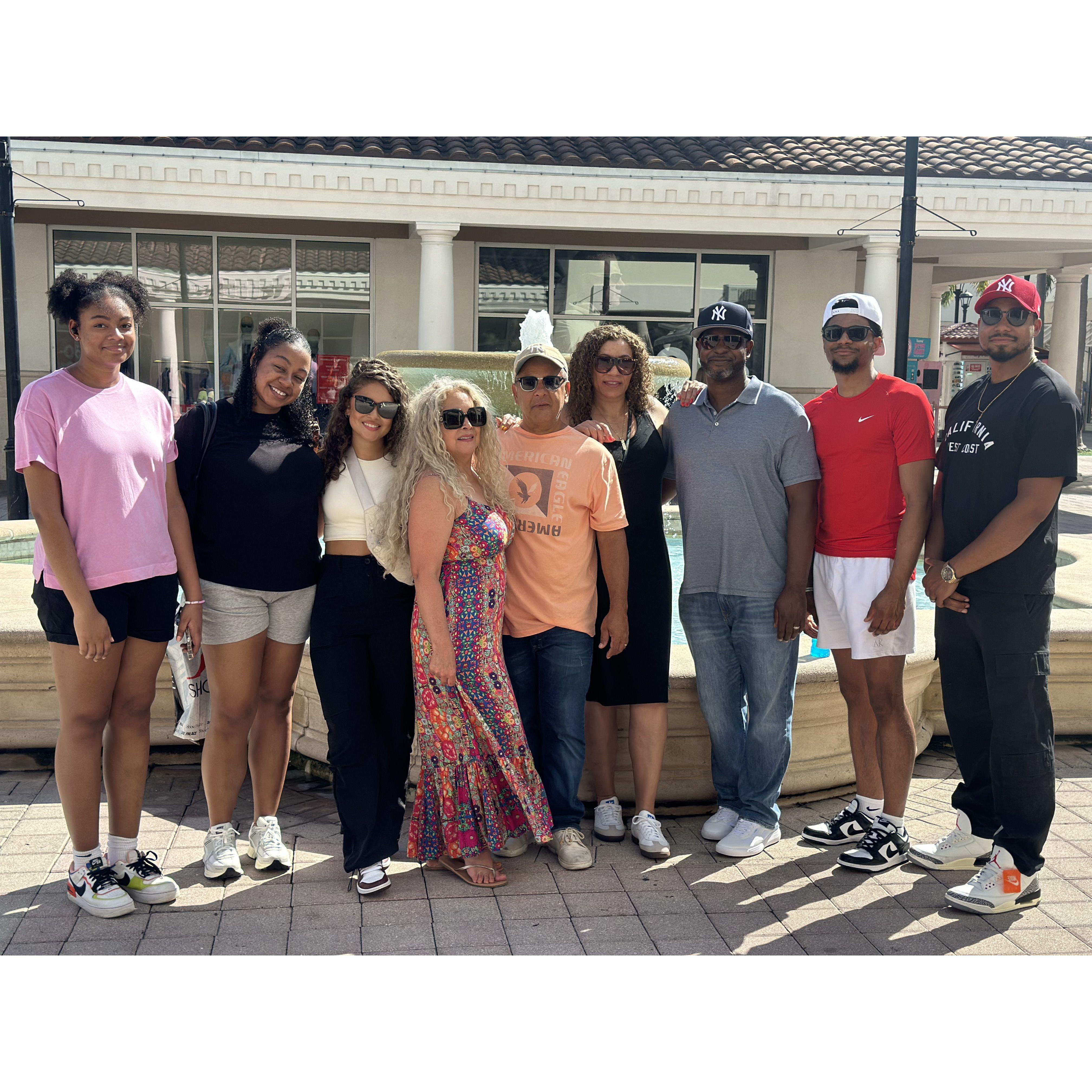 Our families all together!