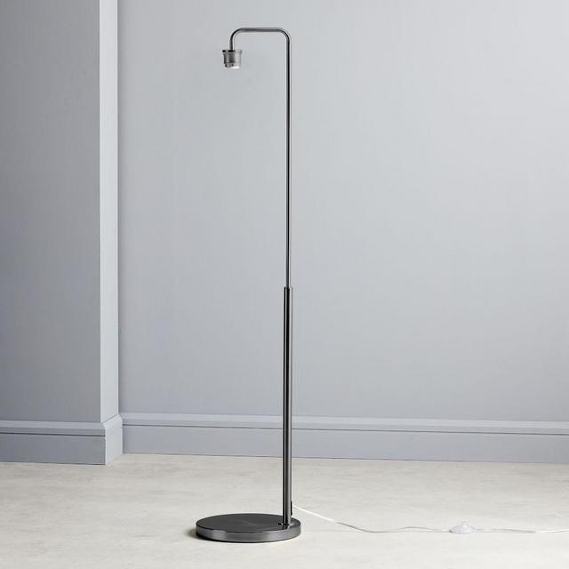 Sculptural Glass Floor Lamp, Floor Lamp, Antique Bronze