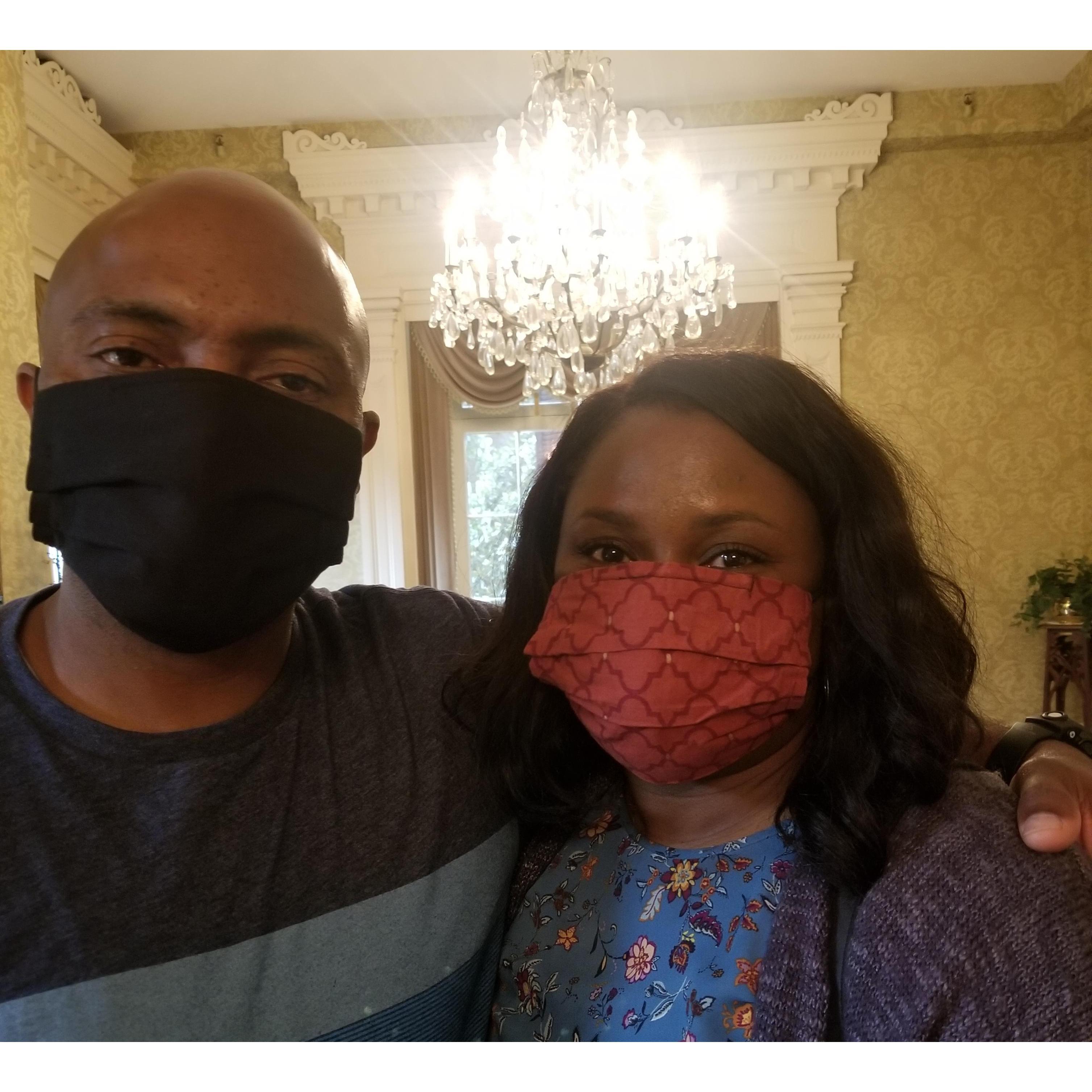 At Antebellum home in Lagrange. Covid safety!