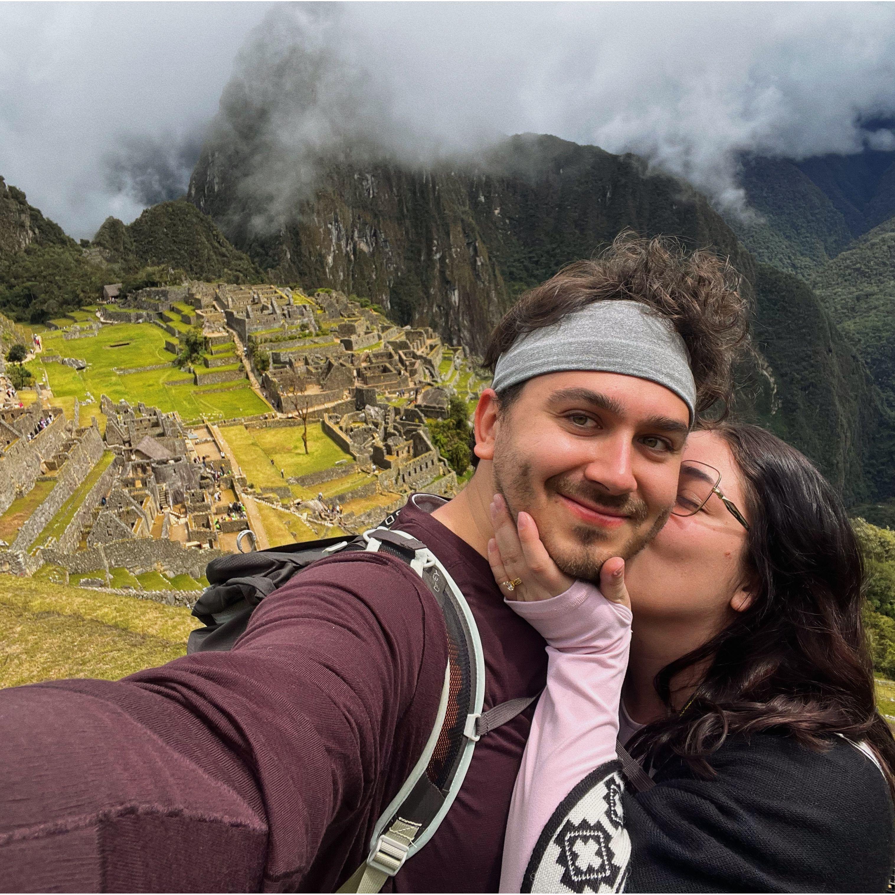 First Wonder of the World together at Machu Picchu, Peru - Winter 2024