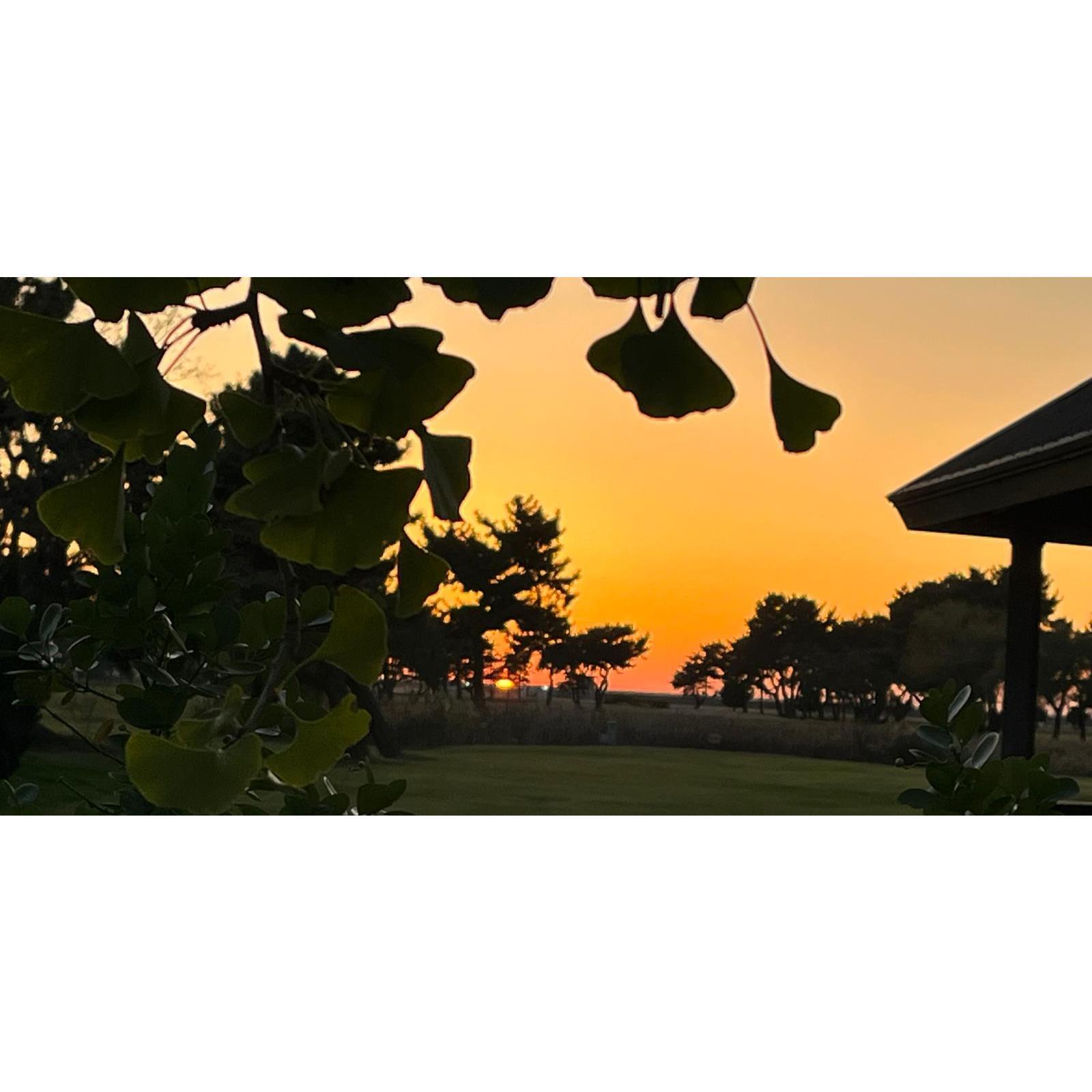 Golf course at sunset, Kunsan AB, ROK