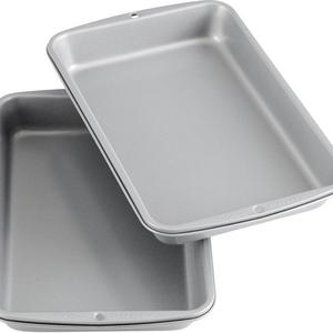 Wilton Recipe Right Non-Stick Biscuit and Brownie Pan, 11 in. x 7 in. (2-Pack)