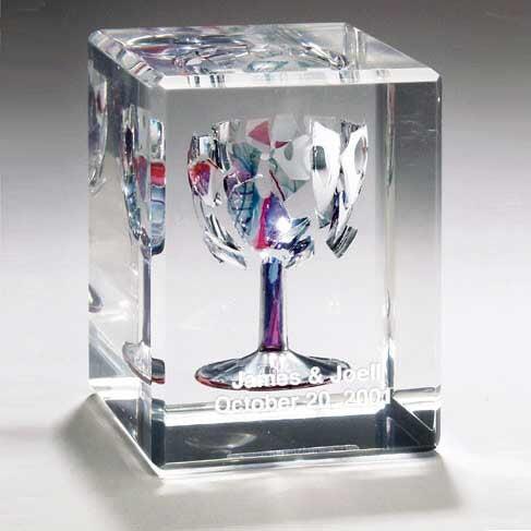 Rectangular Broken Wedding Glass Cube