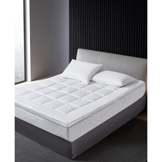 Home Gallery 100% Cotton-Top 2 Inch Gusseted King Mattress Pad