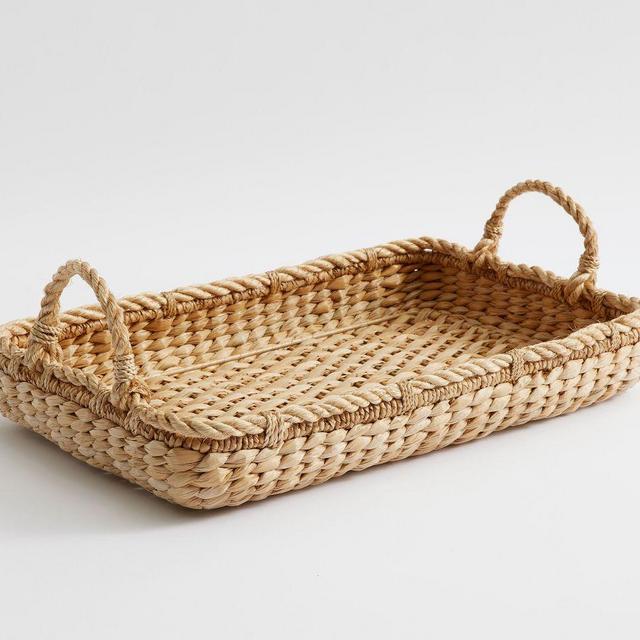 Twisted Seagrass Tray, Rectangle, Natural