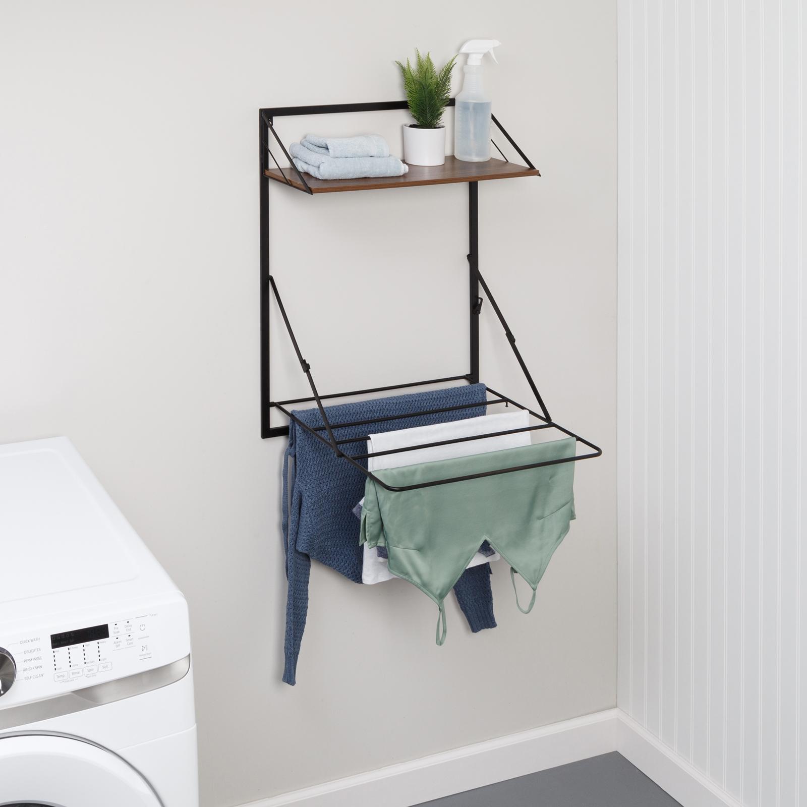 Laundry rack with online basket