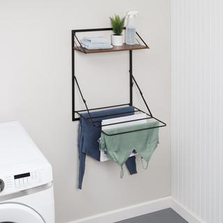 Laundry Shelf & Drying Rack Combo