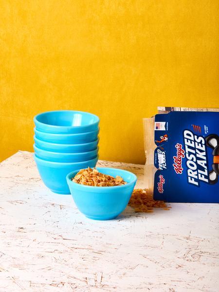 Blue Milk Glass Bowl (20 oz)