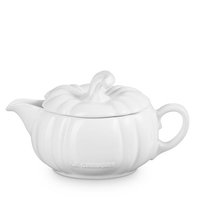 Le Creuset Stoneware Pumpkin Gravy Boat with Lid