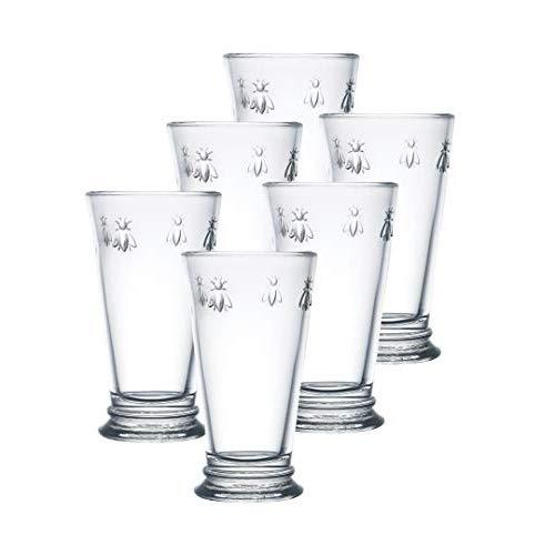 La Rochere Set Of 6, 15-ounce Napoleon Bee Double Old Fashioned Glasses
