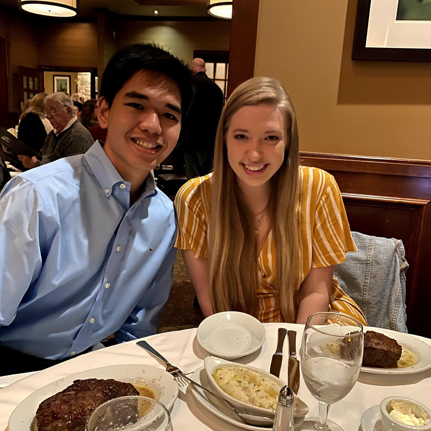 Dinner 1/11/2020
Celebrated Tristan’s parents' anniversary with a nice dinner. Funny coincidence...Hannah’s parents share the exact same anniversary date!