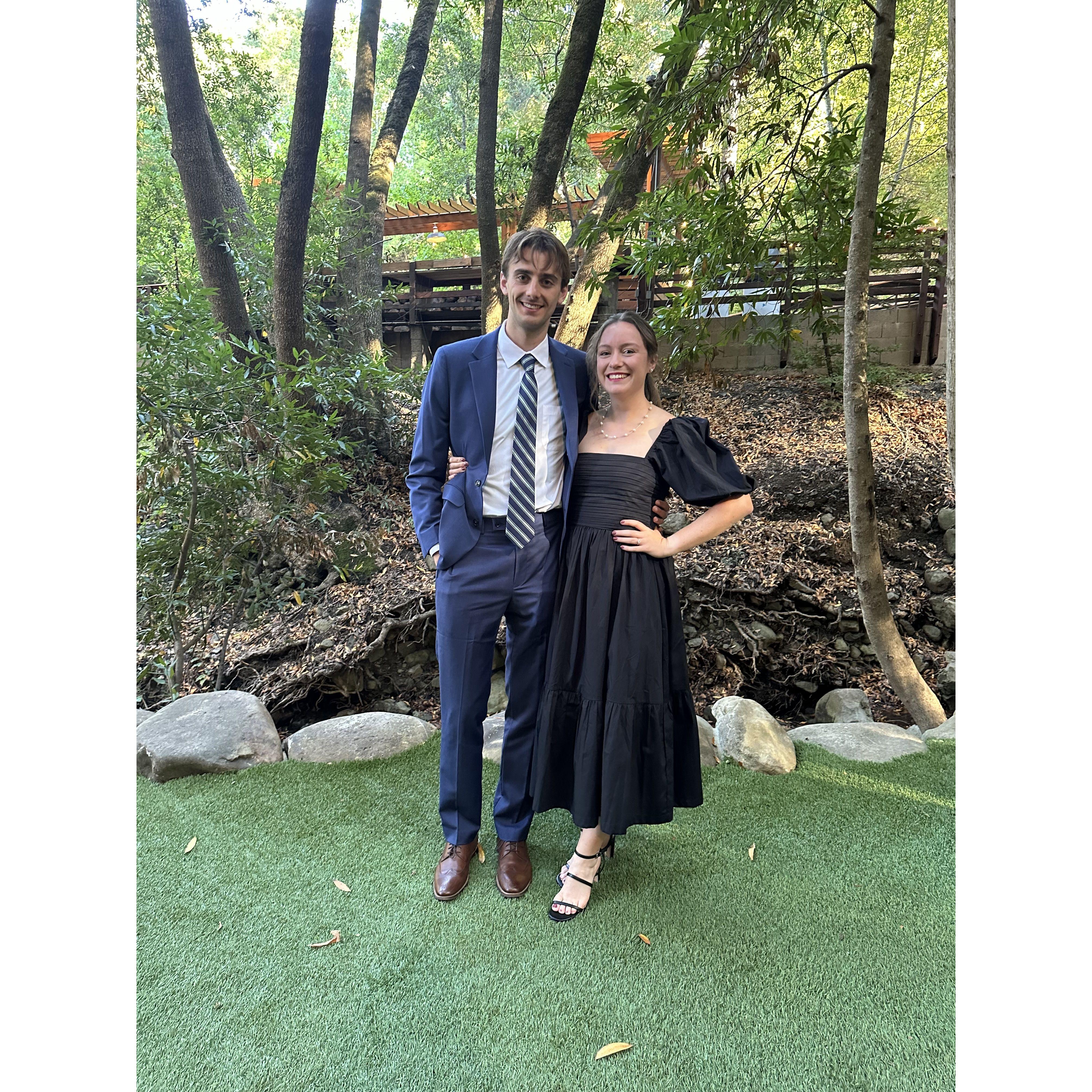 All dressed up for the Ener-Nelson wedding.