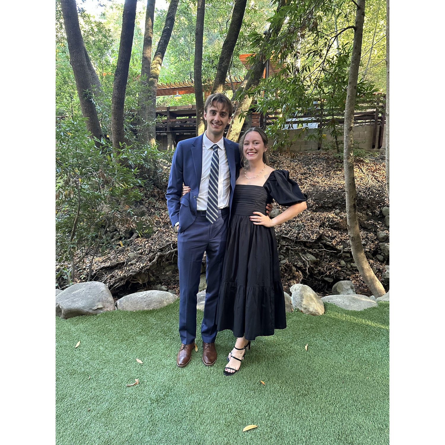 All dressed up for the Ener-Nelson wedding.