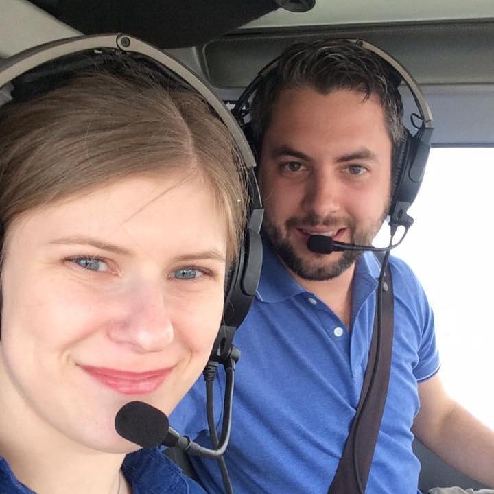 Out for a helicopter tour of the Bay Area – Andrew flew it at the end.