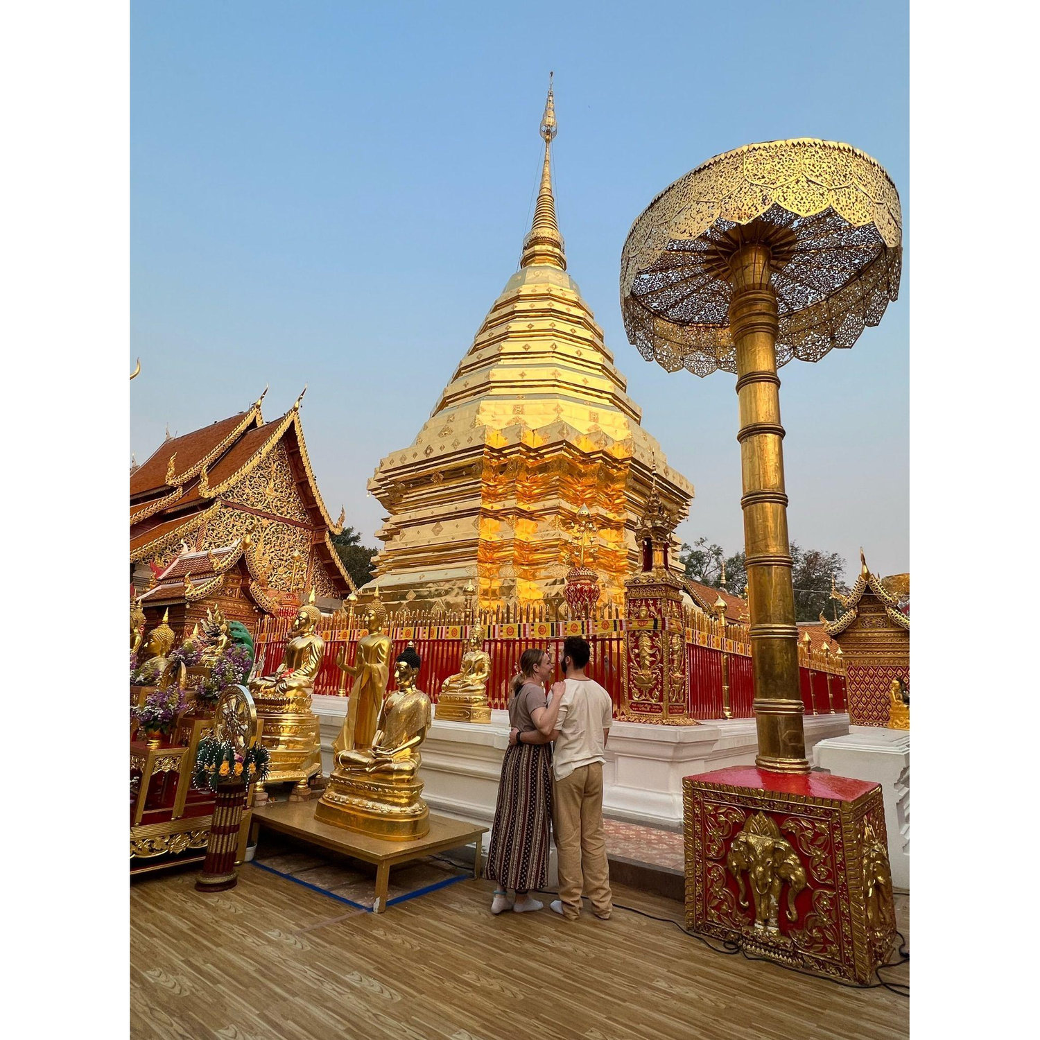 Caught the sunrise at Doi Suthep before any other tourists came