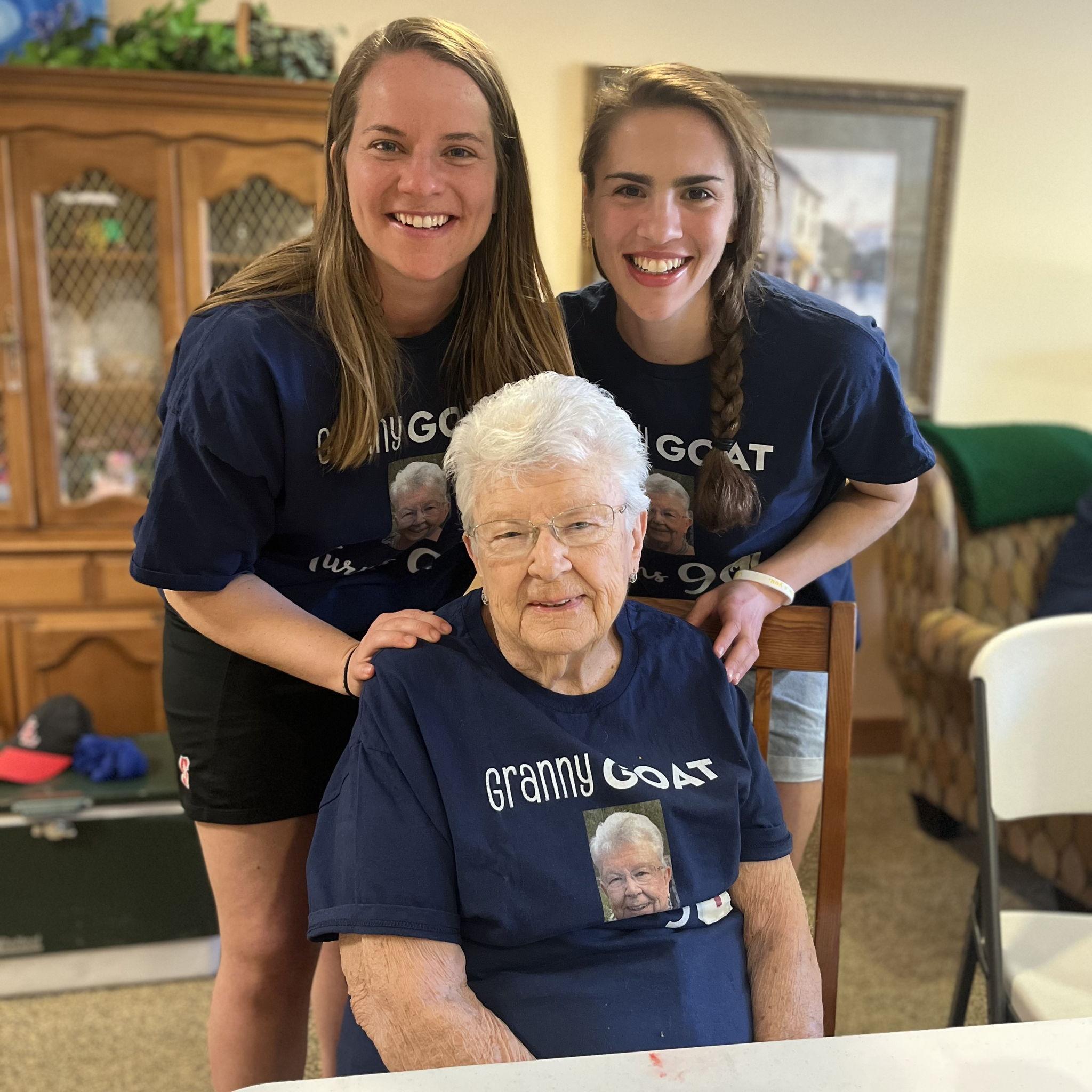 Granny Goat!! Aka Lucy's grandma (who she was named after). A lover of Butter Pecan ice cream, card games, and daily calls with her granddaughter Lucy. We miss you every day Granny XOXO