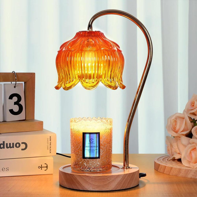 Merrtody Flower Candle Warmer Lamp with Timer & Dimmer - Fits All Jar Scented Candles - Christmas & Mother's Day Gift for Women，Wife，Mom，Grandma