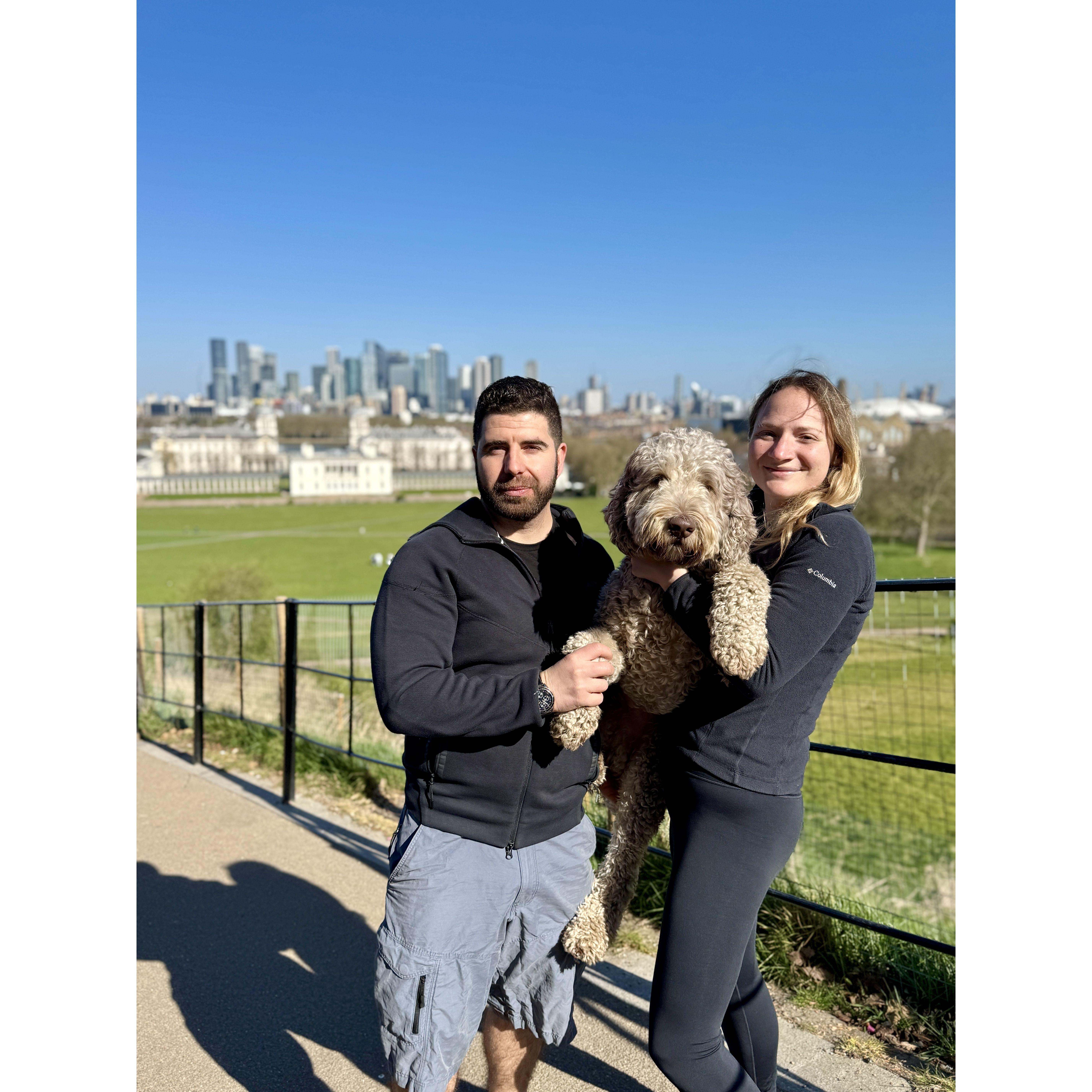 Enjoying Greenwich park for Twix's 3rd birthday