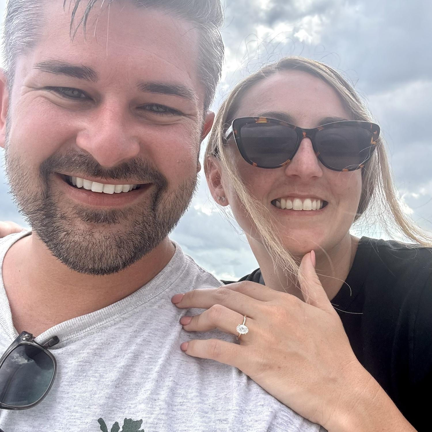 Right after Collin proposed!!!