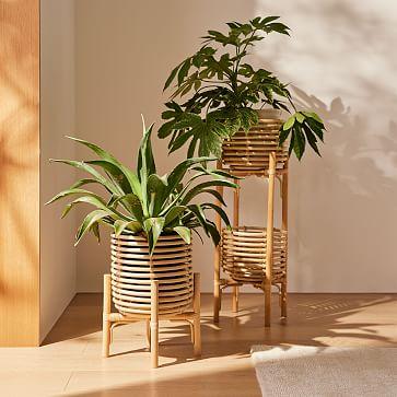 Adobe Rattan Planter