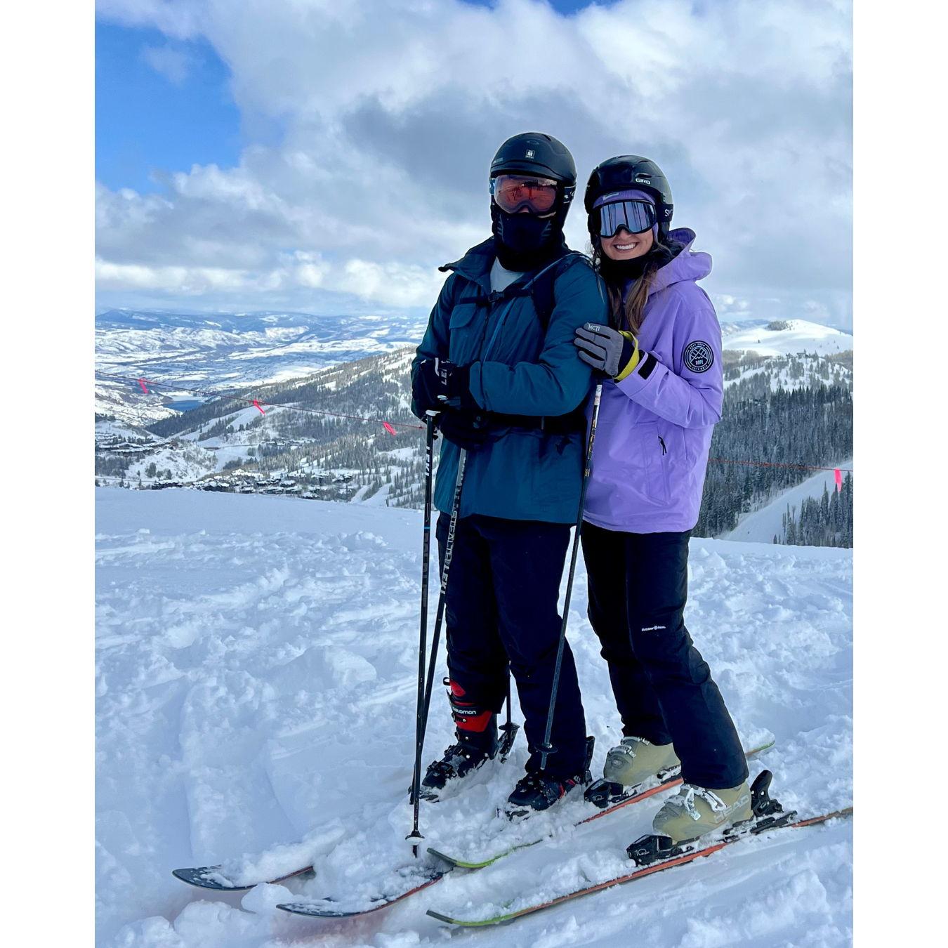 Skiing in Park City, Utah.