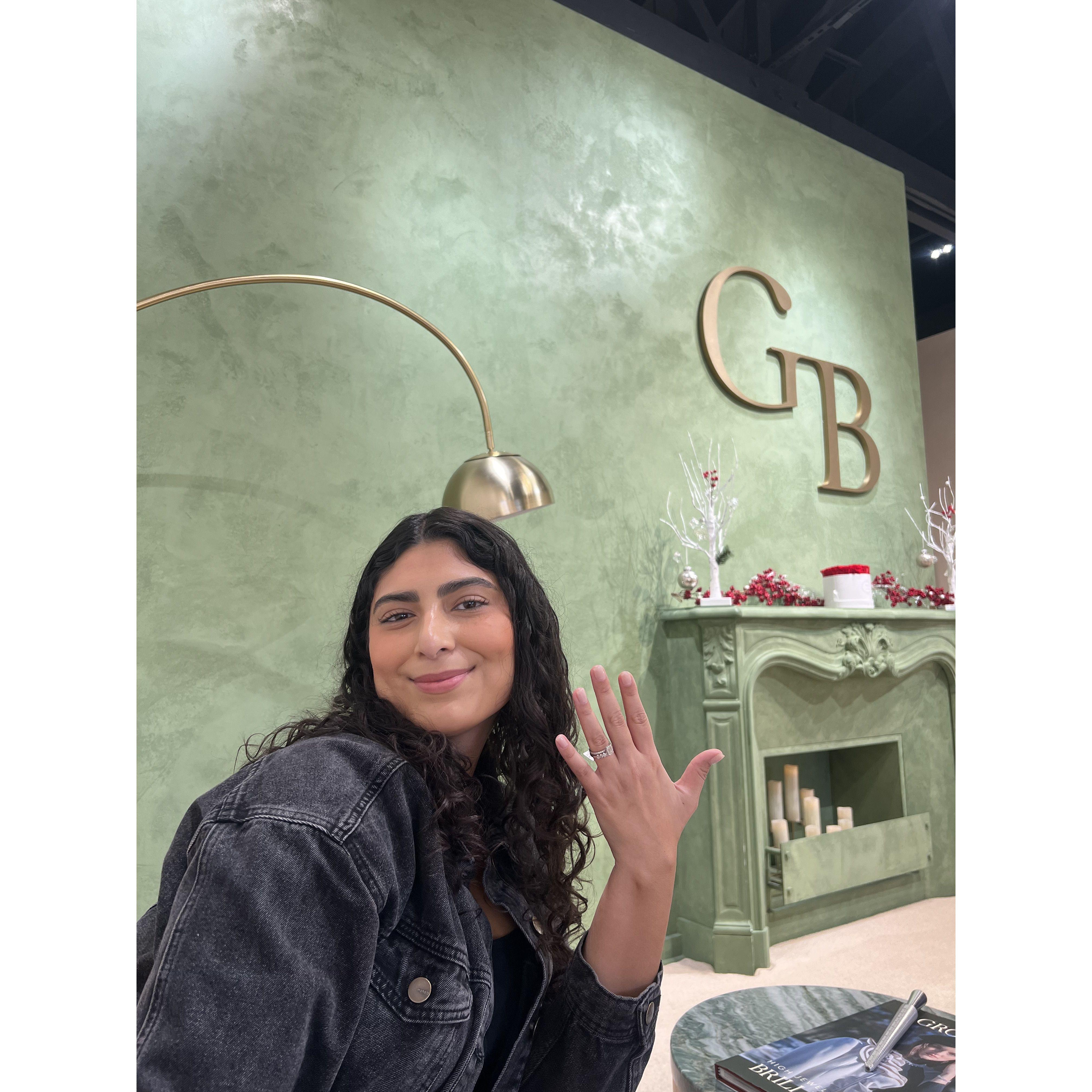 We picked Gisy's ring!