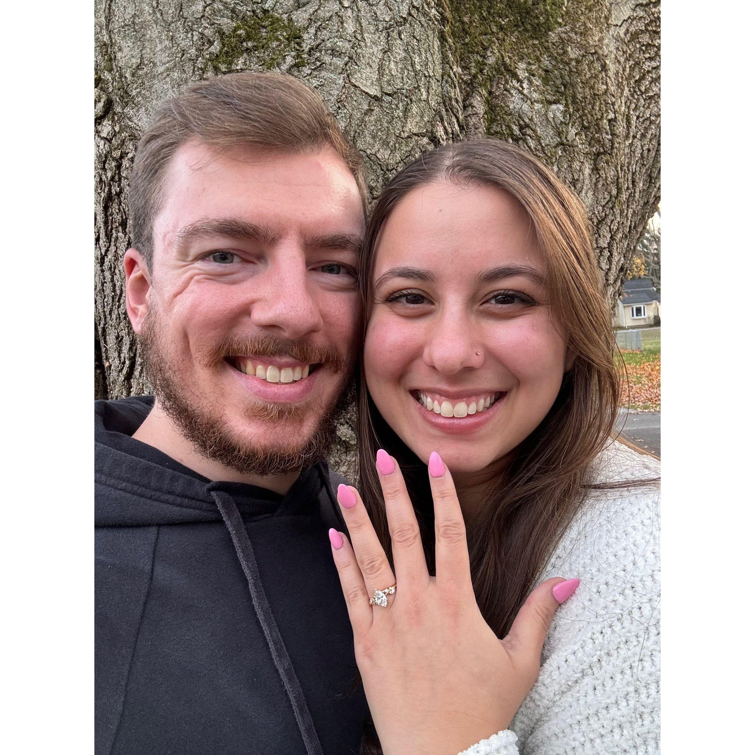 Our first picture engaged in November 2024