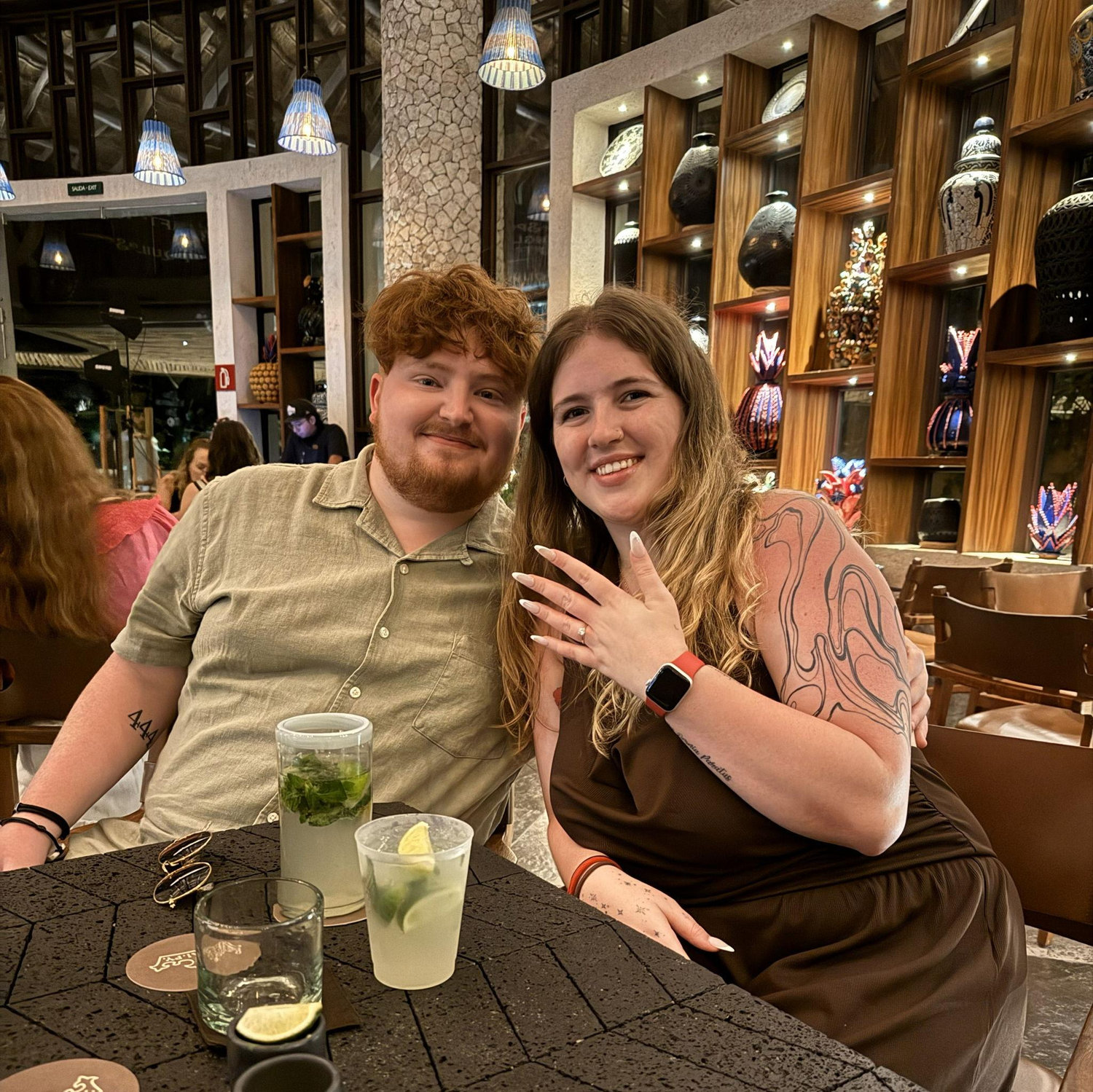 The night we got engaged!